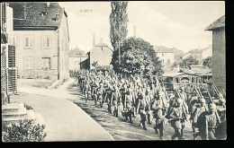 54 CIREY SUR VEZOUZE / (soldats Marchant Dans La Rue) / FELDPOSKARTE - Cirey Sur Vezouze