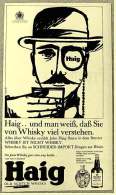 Reklame Werbeanzeige  -  Haig  Old Scotch Whisky  -  Und Man Weiß, Daß Sie Von Whisky Viel Verstehen - Von 1965 - Alcools