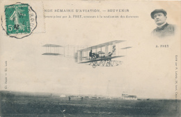 Grande Semaine D'Aviation - Biplan Savary Piloté Par Frey - Fliegertreffen