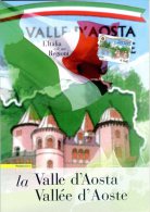 2008 Italia, Folder Turistica Valle D'Aosta, AL FACCIALE - Pochettes