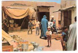 SIDI IFNI : Zoco Viejo ; Mercado / Marché De Fruits & Légumes; Ustensiles Cuisine; PUB THE VERT,animée , B/TB - Western Sahara