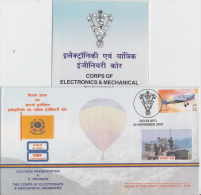 India 2004  Corps Of Electronics & Mechanical Engineering  Balloon  Army Special Cover # 50894 - Covers & Documents