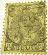 Netherlands 1898 Queen Wilhelmina 10c - Used - Gebraucht