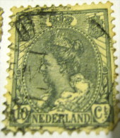 Netherlands 1898 Queen Wilhelmina 10c - Used - Oblitérés