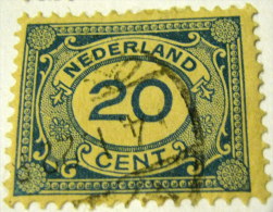 Netherlands 1921 Numeral 20c - Used - Gebruikt