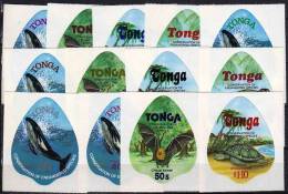 TONGA Baleine, Tortue, Chauve Souris.Yvert N° 439/43+PA 244/48+SPA132/34. Neuf Sans Charniere. MNH ** - Sonstige & Ohne Zuordnung