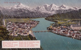 CPA BAD TOLZ- PANORAMA, BRIDGES, RAIN - Bad Tölz