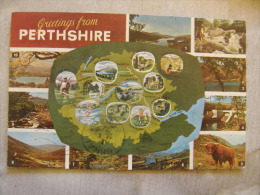UK - Scotland -Perthshire - Map Karte Carte     D108616 - Perthshire