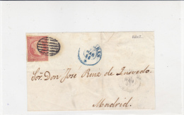 FRONTAL DE SOBRE CARTA EPOCA ISABEL II - Briefe U. Dokumente