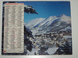 1983 CALENDRIER (double) ALMANACH DES PTT P T T, VAL DE GEDRE, VILLARD DE LANS, OBERTHUR, SAVOIE 73 - Grand Format : 1981-90