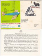 Humming Bird, Great Britain Covr, Mosquito Aircraft Museum, Australia, Russia, Airplane History, Hatfield Herts Postmark - Colibris