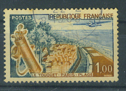 VEND BEAU TIMBRE DE FRANCE N° 1355f : PLAGE BLEUE !!!! - Usati