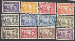 St Helena 1936  12 Values  SG 131  To  SG140 (No 132, 135, 136b) MH - Isla Sta Helena