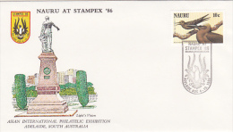 Nauru 1986 Stampex 86 Souvenir Cover - Nauru