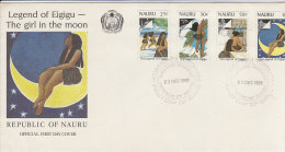 Nauru 1989 Legend Of Eigigu FDC - Nauru