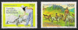 Französisch Polynesien POLYNESIE 2012 Fauna Pferd Schildkröte Horse Turtle Mi# 1207-08 ** MNH - Neufs