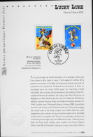 FEUILLET LUCKY LUKE 1er JOUR FETE Du TIMBRE 15.03.2003 PARIS Format 145 X 210 Mm - Oblitérés