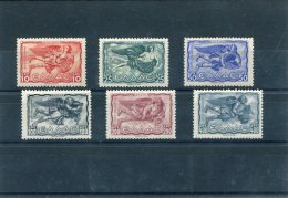 1943-Greece- "Winds (part II)" Airpost Issue- Complete Set MNH - Unused Stamps