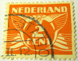 Netherlands 1924 Carrier Pigeon 2c - Used - Oblitérés