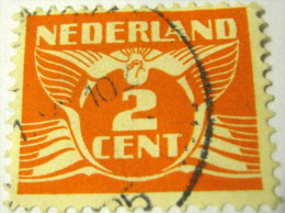 Netherlands 1924 Carrier Pigeon 2c - Used - Oblitérés