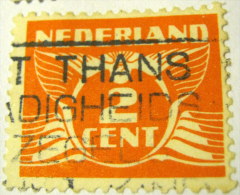 Netherlands 1924 Carrier Pigeon 2c - Used - Oblitérés