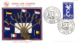 Enveloppe  FDC  1er   Jour    FRANCE   EUROPA   PARIS    1958 - 1958