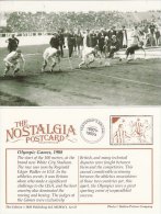 Postcard Olympic Games Athletics White City Stadium 1908 Nostalgia 100m Start Repro - Atletica