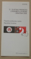 HANDBALL WORLD CHAMPIONSHIP 2009. - Croatia Post Postage Stamp Prospectus * Hand-ball - Hand-Ball