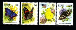 IRELAND/EIRE - 1985  BUTTERFLIES  SET  MINT NH - Neufs