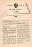 Original Patentschrift -Dr. G. Selle In Brandenburg A.H., 1898, Lichtfilter , Fotograf , Photographie , Objectiv , Foto - Material Y Accesorios