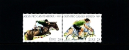 IRELAND/EIRE - 1988  OLYMPIC GAMES  PAIR  MINT NH - Unused Stamps