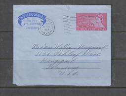 Aérogramme Vers Les USA - Stamped Stationery, Airletters & Aerogrammes