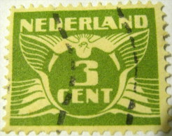 Netherlands 1924 Carrier Pigeon 3c - Used - Usati