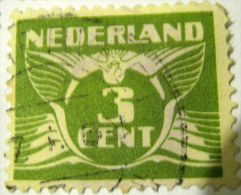 Netherlands 1924 Carrier Pigeon 3c - Used - Oblitérés