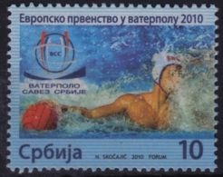 2010 - Serbia - WATER POLO European Championship - Additional Stamp - MNH - WATERPOLO - Water Polo