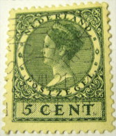 Netherlands 1924 Queen Wilhelmina 5c - Used - Usati