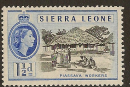 SIERRA LEONE 1956 1 1/2d Plassava SG 212 HM PN205 - Sierra Leone (...-1960)