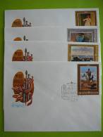 USSR Russia 1981 Art Georgia Paiting Set Of 4 FDC - FDC