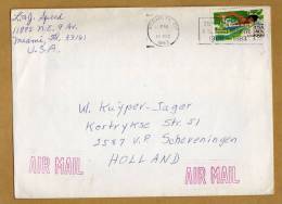 Enveloppe Air Mail Miami To Scheveningen Holland - Covers & Documents