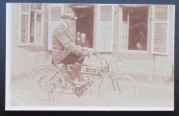 Photocarte Hochfelden Animée Motocyclette Des Années 1914 - Hochfelden