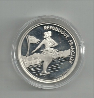 MONNAIE DE PARIS - Jeux Olympiques ALBERVILLE - 1992 - 73 - SAVOIE 100 F Argent Patineurs Qualité épreuve Capsule - Commemoratives