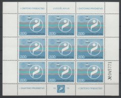 Yugoslavia 1973. Sport Complete Sheet MNH (**) - Ungebraucht