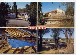 SIGEAN - Le Camping Municipal, La Piscine - Vues Diverses,cpm N° 15420  éd  LARREY - Sigean