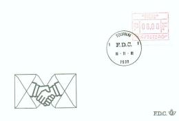 30000 - Fdc Va 2 - 6F Tournai 1 - Vignette Atm P3002 -  16-11-1981 - Altri & Non Classificati