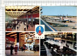 Aéroport De  PARIS -  ORLY -  - 4 Vues  : Le Hall - L Aire De Stationnement - Le Point De RV - La Galerie Marchande - Orly