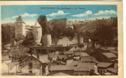 CPSM 63 CHATELDON  LE CHÂTEAU 1928 - Chateldon