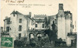 CPA 63 CHATEAU DE CHAZERON PRES CHATEL GUYON 1908 - Châtel-Guyon