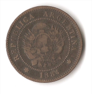 ARGENTINE  1  CENTAVO  1884 - Argentine