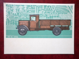 Russian Truck YAG-6 , 1936 - Cars - 1976 - Russia USSR - Unused - Camions & Poids Lourds