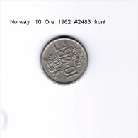 NORWAY   10  ORE  1962  (KM # 441) - Norvège